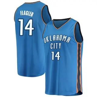 Men's Adam Flagler Oklahoma City Thunder Blue Replica Jersey - Icon Edition - Fast Break