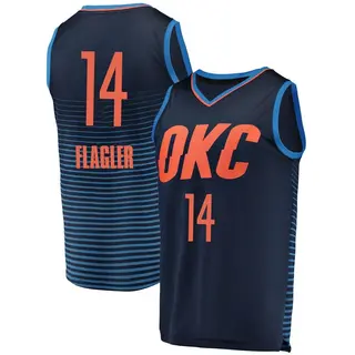 Men's Adam Flagler Oklahoma City Thunder Navy Replica Jersey - Statement Edition - Fast Break