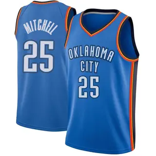 Men's Ajay Mitchell Oklahoma City Thunder Blue Jersey - Icon Edition - Swingman