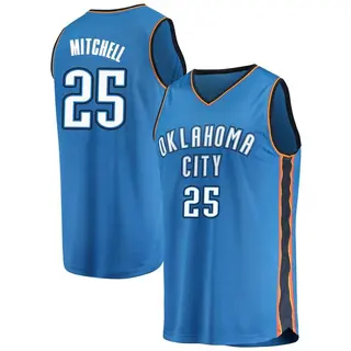 Men's Ajay Mitchell Oklahoma City Thunder Blue Replica Jersey - Icon Edition - Fast Break