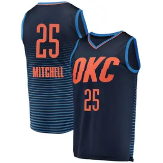 Men's Ajay Mitchell Oklahoma City Thunder Navy Replica Jersey - Statement Edition - Fast Break