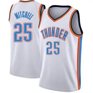 Men's Ajay Mitchell Oklahoma City Thunder White Jersey - Association Edition - Swingman