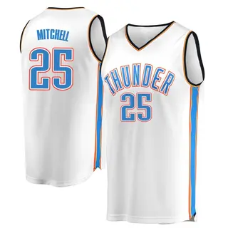 Men's Ajay Mitchell Oklahoma City Thunder White Replica Jersey - Association Edition - Fast Break