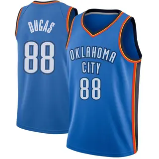 Men's Alex Ducas Oklahoma City Thunder Blue Jersey - Icon Edition - Swingman