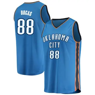 Men's Alex Ducas Oklahoma City Thunder Blue Replica Jersey - Icon Edition - Fast Break