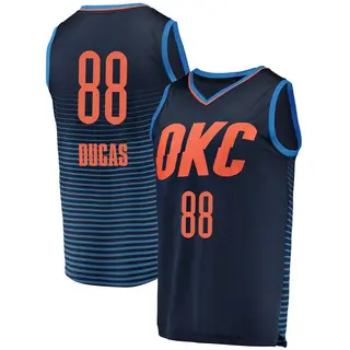 Men's Alex Ducas Oklahoma City Thunder Navy Replica Jersey - Statement Edition - Fast Break