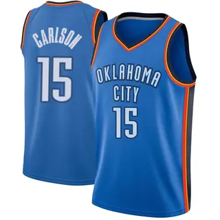 Men's Branden Carlson Oklahoma City Thunder Blue Jersey - Icon Edition - Swingman