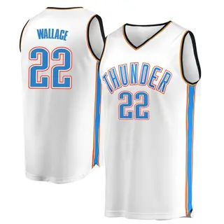 Men's Cason Wallace Oklahoma City Thunder White Replica Jersey - Association Edition - Fast Break