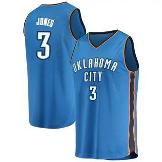 Men's Dillon Jones Oklahoma City Thunder Blue Replica Jersey - Icon Edition - Fast Break