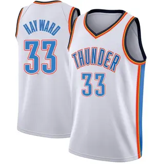 Men's Gordon Hayward Oklahoma City Thunder White Jersey - Association Edition - Swingman