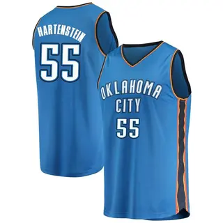 Men's Isaiah Hartenstein Oklahoma City Thunder Blue Replica Jersey - Icon Edition - Fast Break