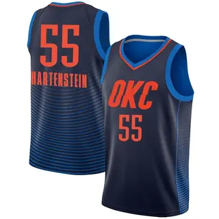 Men's Isaiah Hartenstein Oklahoma City Thunder Navy Jersey - Statement Edition - Swingman