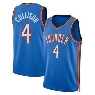 Men's Nick Collison Oklahoma City Thunder Blue 2022/23 Icon Edition Jersey - Swingman