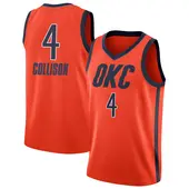 Men's Nick Collison Oklahoma City Thunder Orange 2018/19 Jersey - Earned Edition - Swingman