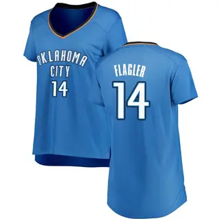 Women's Adam Flagler Oklahoma City Thunder Blue Replica Jersey - Icon Edition - Fast Break