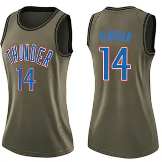 Women's Adam Flagler Oklahoma City Thunder Green Salute to Service Jersey - Swingman