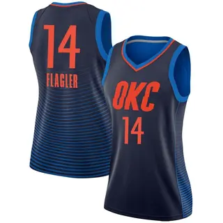 Women's Adam Flagler Oklahoma City Thunder Navy Jersey - Statement Edition - Swingman