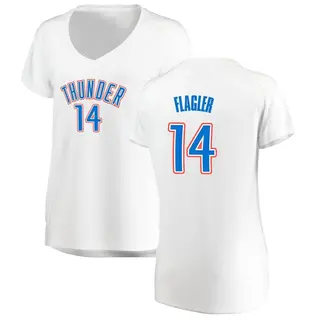 Women's Adam Flagler Oklahoma City Thunder White Replica Jersey - Association Edition - Fast Break