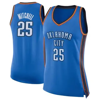 Women's Ajay Mitchell Oklahoma City Thunder Blue Jersey - Icon Edition - Swingman