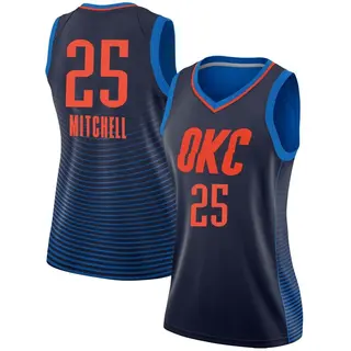 Women's Ajay Mitchell Oklahoma City Thunder Navy Jersey - Statement Edition - Swingman