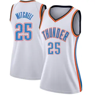 Women's Ajay Mitchell Oklahoma City Thunder White Jersey - Association Edition - Swingman