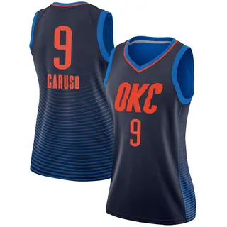 Women's Alex Caruso Oklahoma City Thunder Navy Jersey - Statement Edition - Swingman