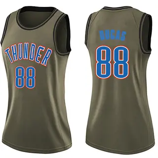 Women's Alex Ducas Oklahoma City Thunder Green Salute to Service Jersey - Swingman