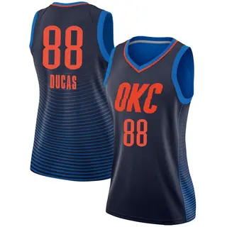 Women's Alex Ducas Oklahoma City Thunder Navy Jersey - Statement Edition - Swingman