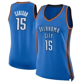 Women's Branden Carlson Oklahoma City Thunder Blue Jersey - Icon Edition - Swingman