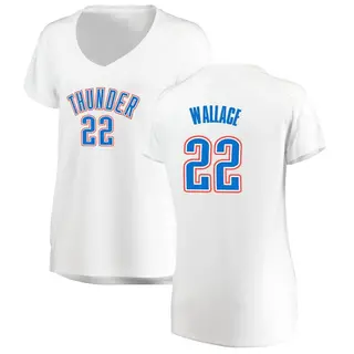 Women's Cason Wallace Oklahoma City Thunder White Replica Jersey - Association Edition - Fast Break