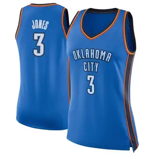 Women's Dillon Jones Oklahoma City Thunder Blue Jersey - Icon Edition - Swingman