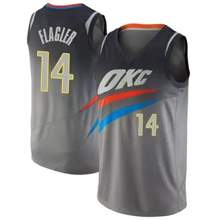 Youth Adam Flagler Oklahoma City Thunder Gray Jersey - City Edition - Swingman