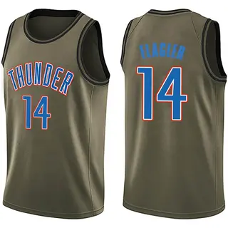 Youth Adam Flagler Oklahoma City Thunder Green Salute to Service Jersey - Swingman