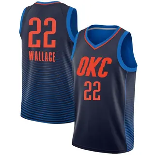 Youth Cason Wallace Oklahoma City Thunder Navy Jersey - Statement Edition - Swingman