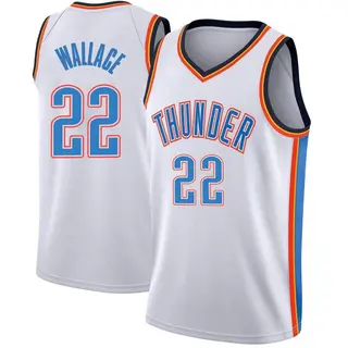 Youth Cason Wallace Oklahoma City Thunder White Jersey - Association Edition - Swingman