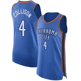 Youth Nick Collison Oklahoma City Thunder Blue Jersey - Icon Edition - Authentic