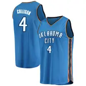 Youth Nick Collison Oklahoma City Thunder Blue Replica Jersey - Icon Edition - Fast Break